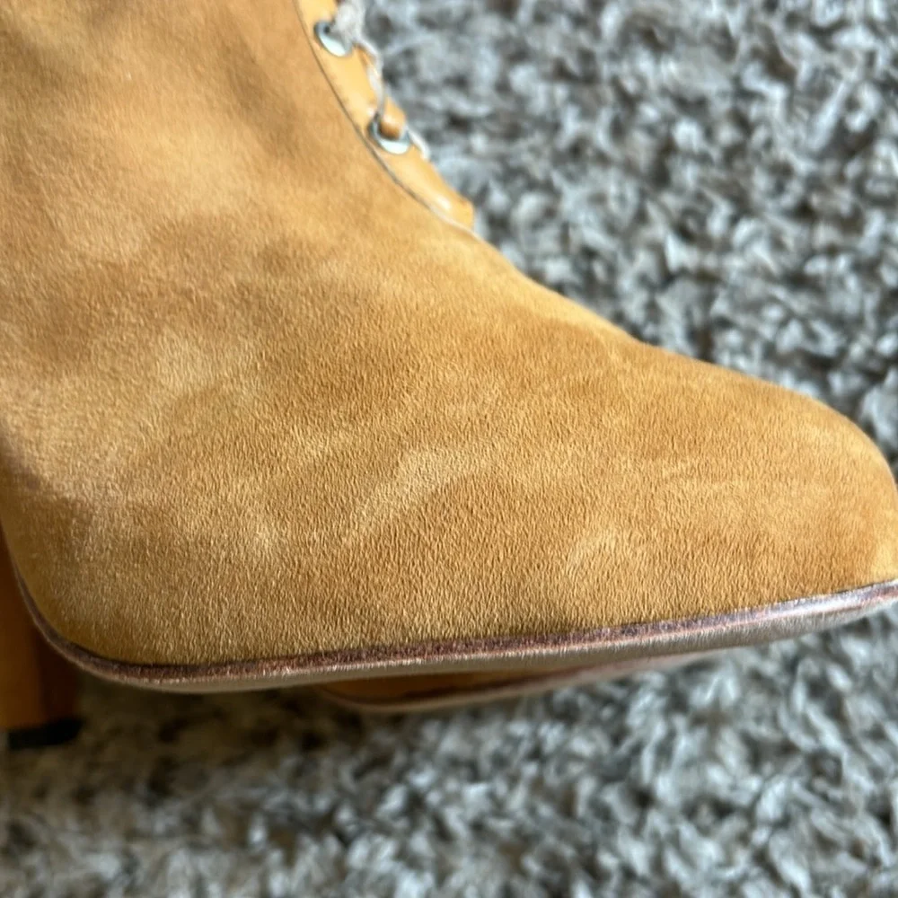 Madison Harding Suede Knee-high lace-up Leather laces Boots Size 9 - Picture 8 of 16